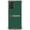 University of Miami Horizontal Mark on Green Galaxy A72 5G Clear Case